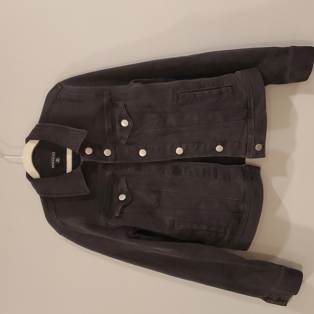 J. Crew Classic denim jacket in black
